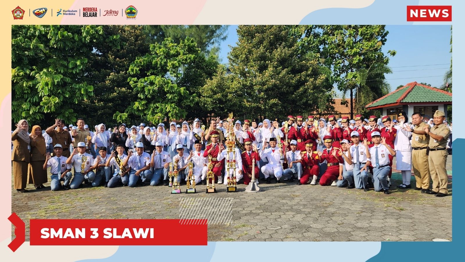 Pembukaan MPLS SMAN 3 Slawi Diwarnai Banjir Piala