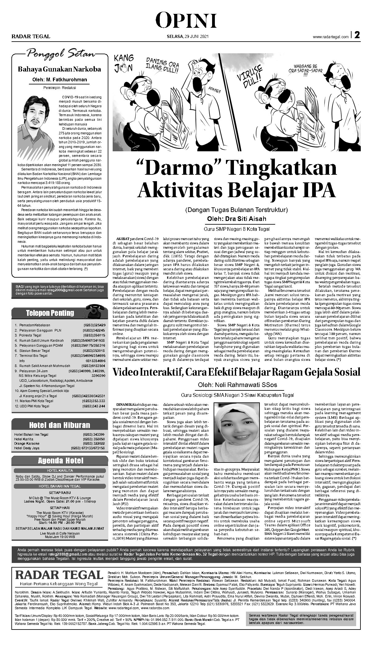 Artikel Guru SMAN 3 Slawi - Neli Rahmawati,S.Pd