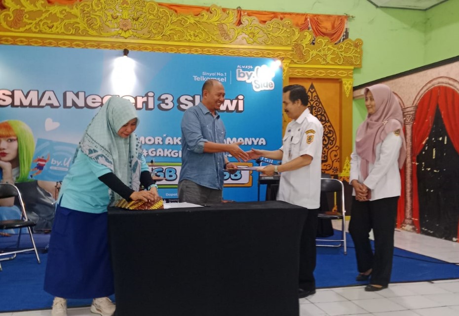 SMA N 3 Slawi Jalin Kerjasama dengan Telkomsel, Gelar Berbagai Kegiatan Menarik