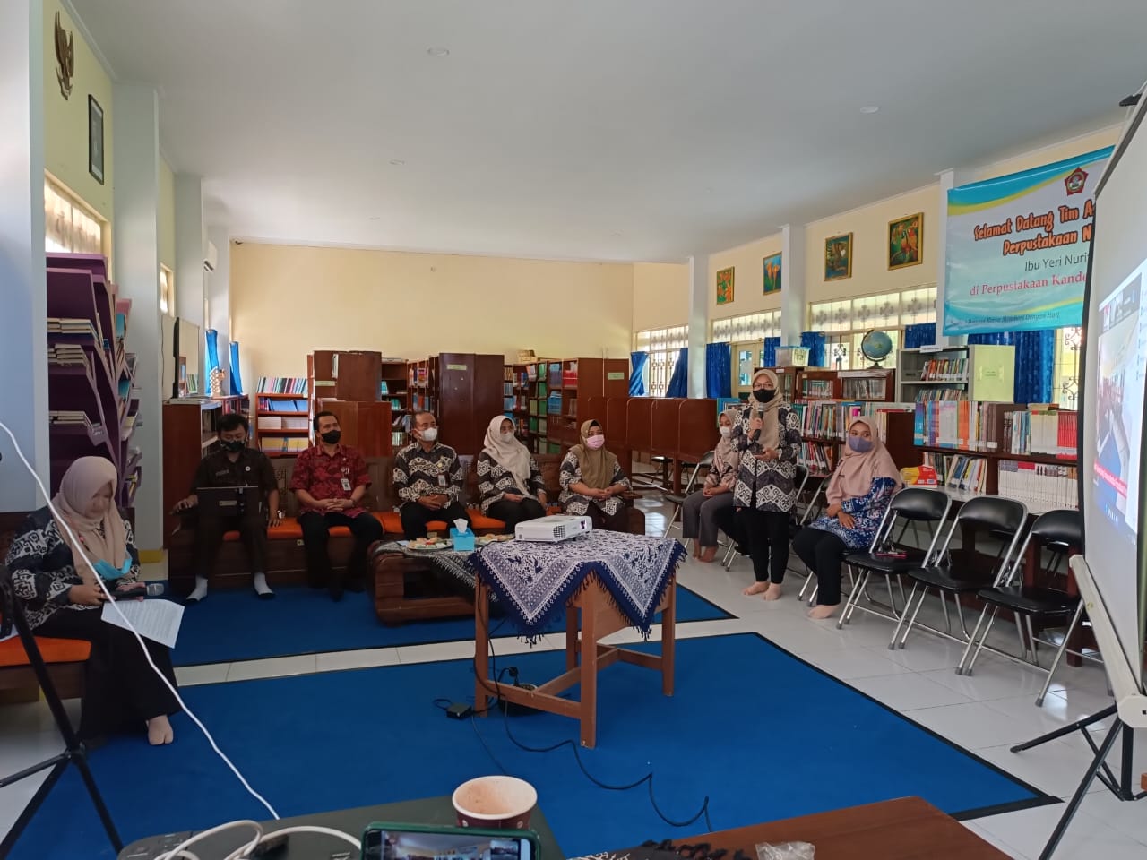 Perpustakaan SMAN 3 Slawi Ikuti Visitasi Akreditasi Perpustakaan dari Perpusnas RI