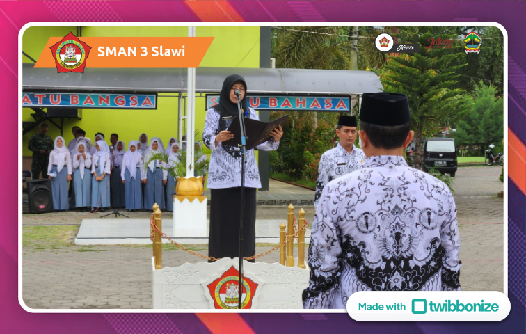 SMAN 3 Slawi Jadi Tuan Rumah Upacara HUT PGRI dan HGN