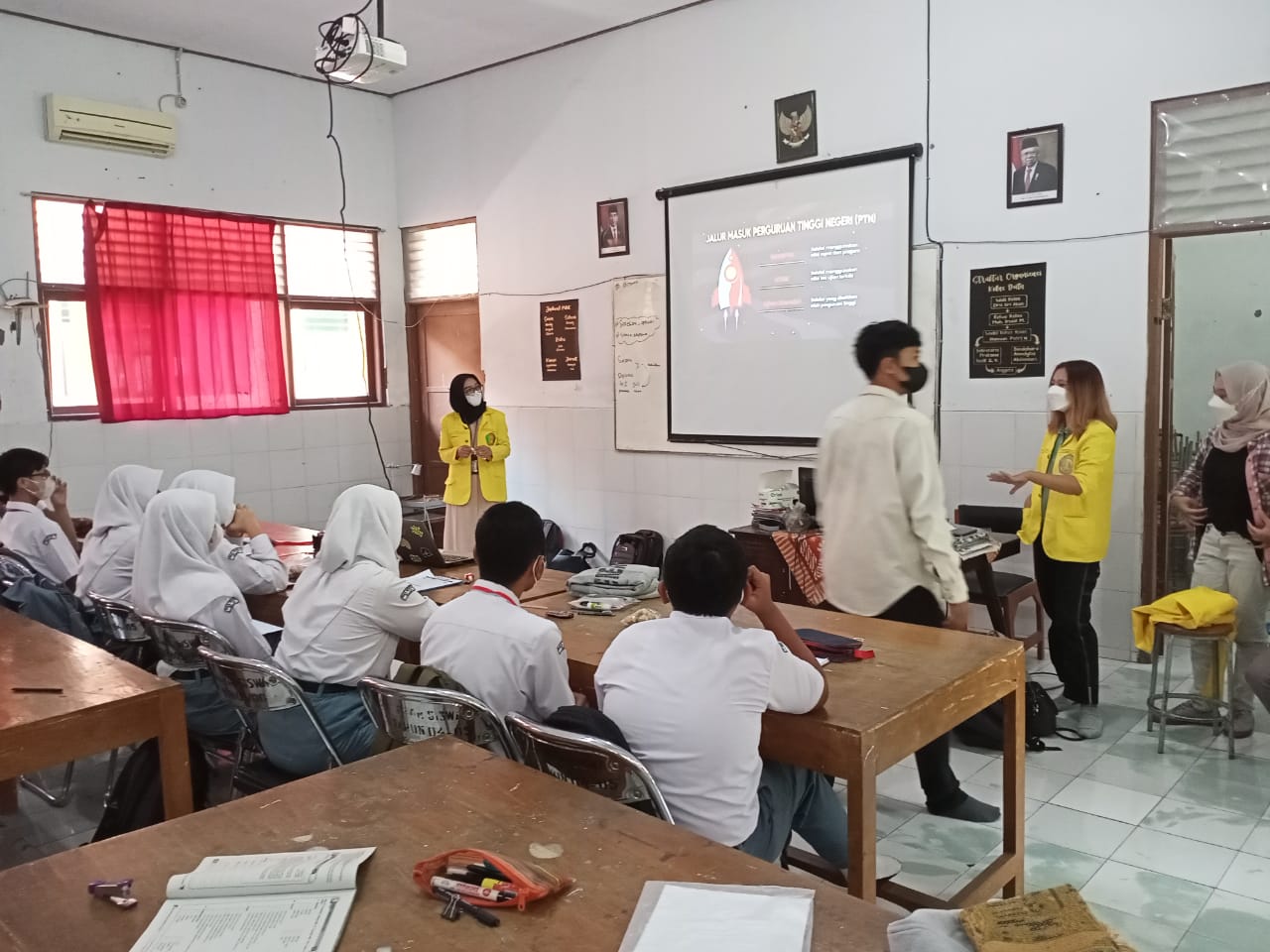 Dok Sosialisasi Jalur seleksi masuk PTN dari mahasiswa UI kepada peserta XI DUTA